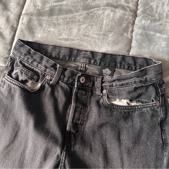 Men’s Washed Black Denim size 32x32 Slim Tapered - Picture 3 of 5